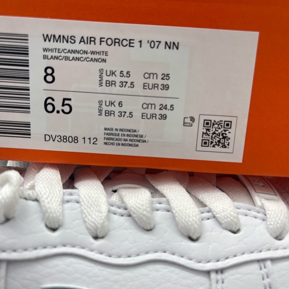 Nike WMNS AIR FORCE 1 '07 NN
WHITE/CANNON-WHITE PLATFORM SNEAKERS - Picture 14 of 16